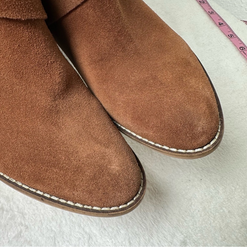 Chelsea & Violet CV-Vicky Brown Suede Heeled Pointed Toe Boots Booties - Picture 11 of 14